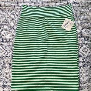 NWT LuLaRoe Striped Cassie Sz Large *RARE PATTERN*
